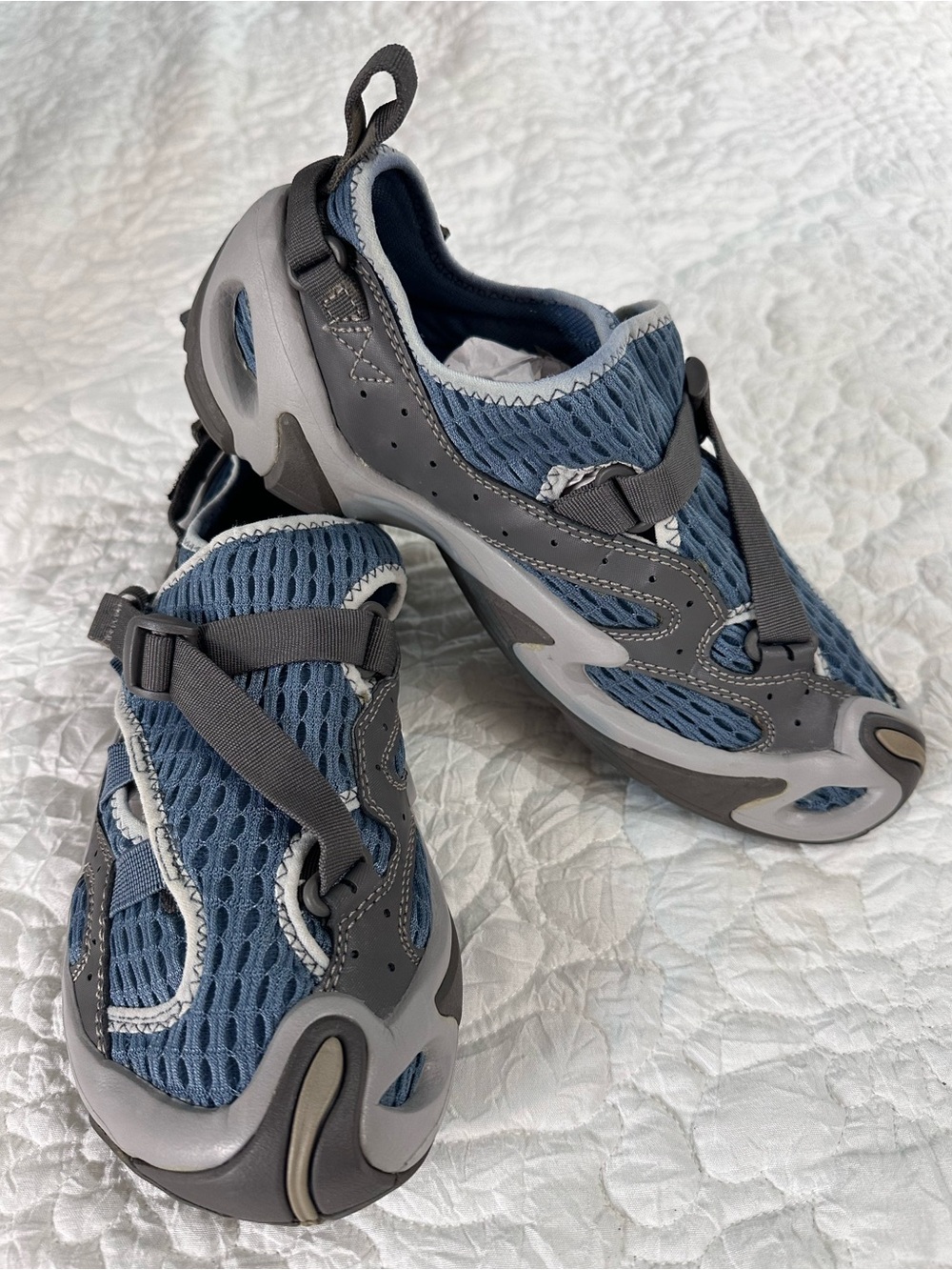 TEVA Arenal Water Hiking Sports Trail Shoes Closed Toe Blue Gray Sz M7 W8.5